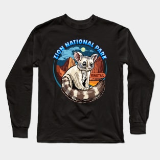American Ringtail Cat at Zion National Park Long Sleeve T-Shirt